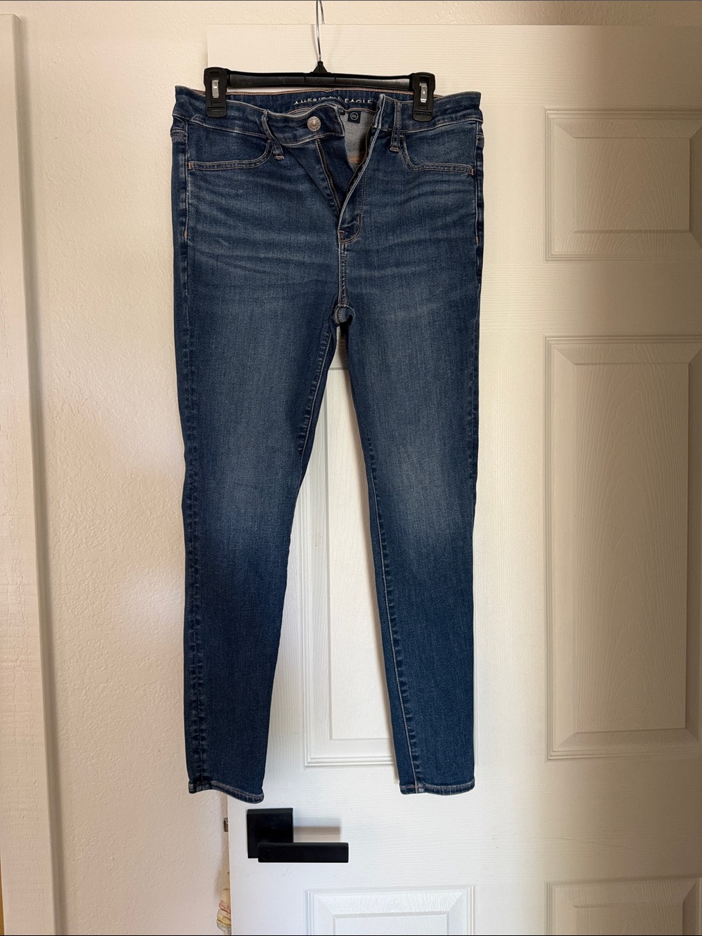 American Eagle Outfitters Dark Blue high rise jeggings 12 short
